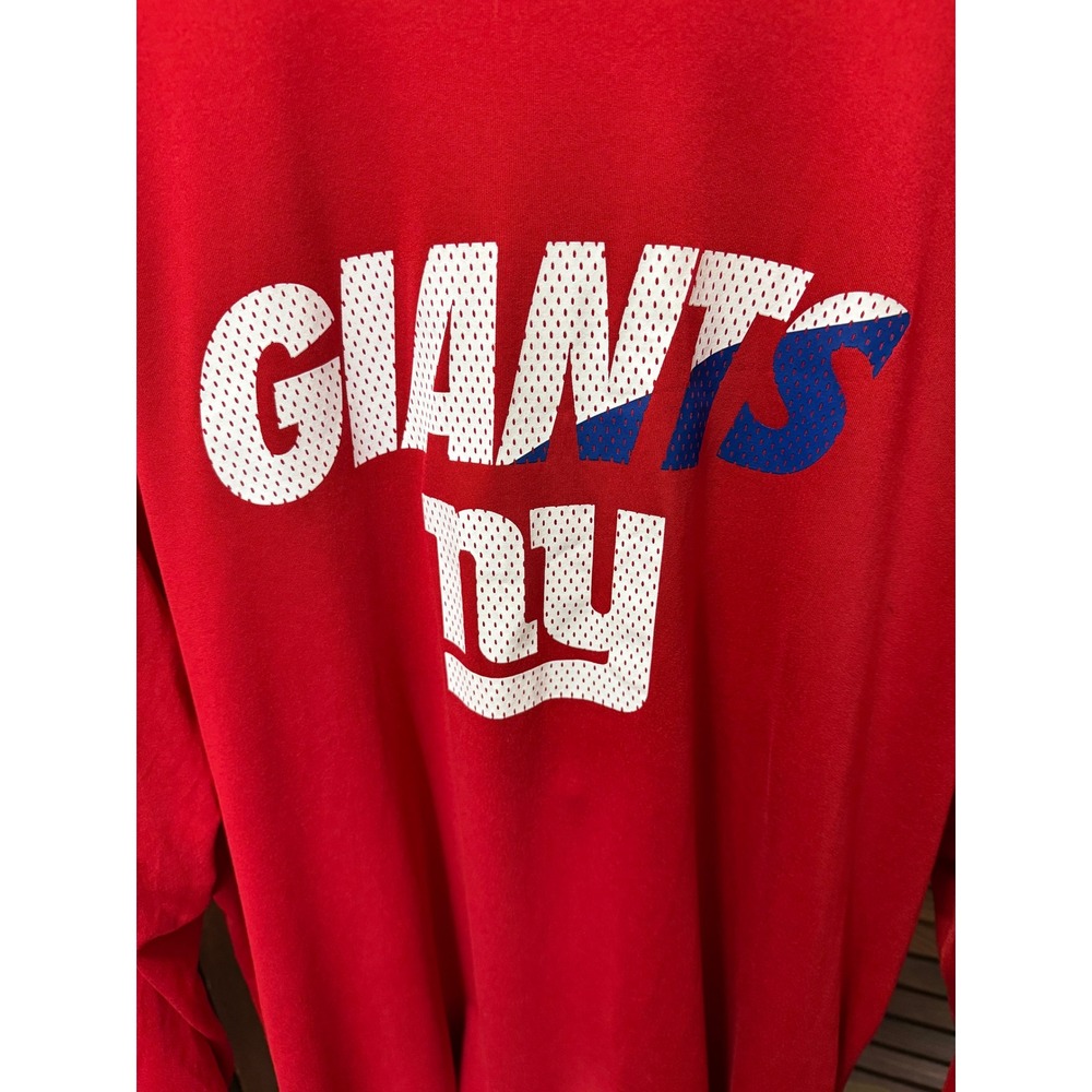 Nike New York Giants NFL Training Dri-FIT Long Sleeve Shirt Mens XL Red - Picture 3 of 5